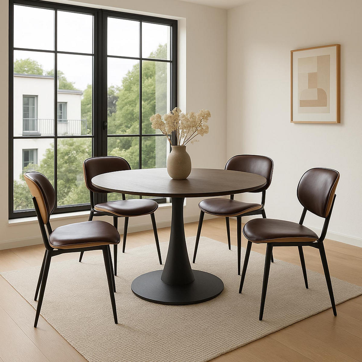 ESSZIMMERSTUHL Beige, Braun - Beige/Braun, Textil (50/80/51cm) - MCW