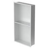 DUSCHNISCHE Silber 30/60 cm - Silberfarben, Metall (62/10/63cm) - LuxeBath