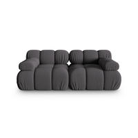 SOFA modular Bellis aus 3D-Stoff Expresso 2 Sitzplätze - Graubraun, Textil (94/70/188cm) - Micadoni