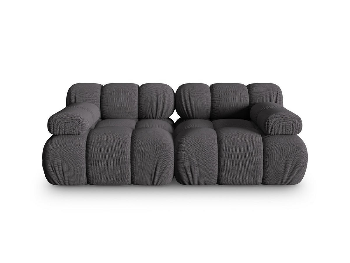 SOFA modular Bellis aus 3D-Stoff Expresso 2 Sitzplätze - Graubraun, Textil (94/70/188cm) - Micadoni