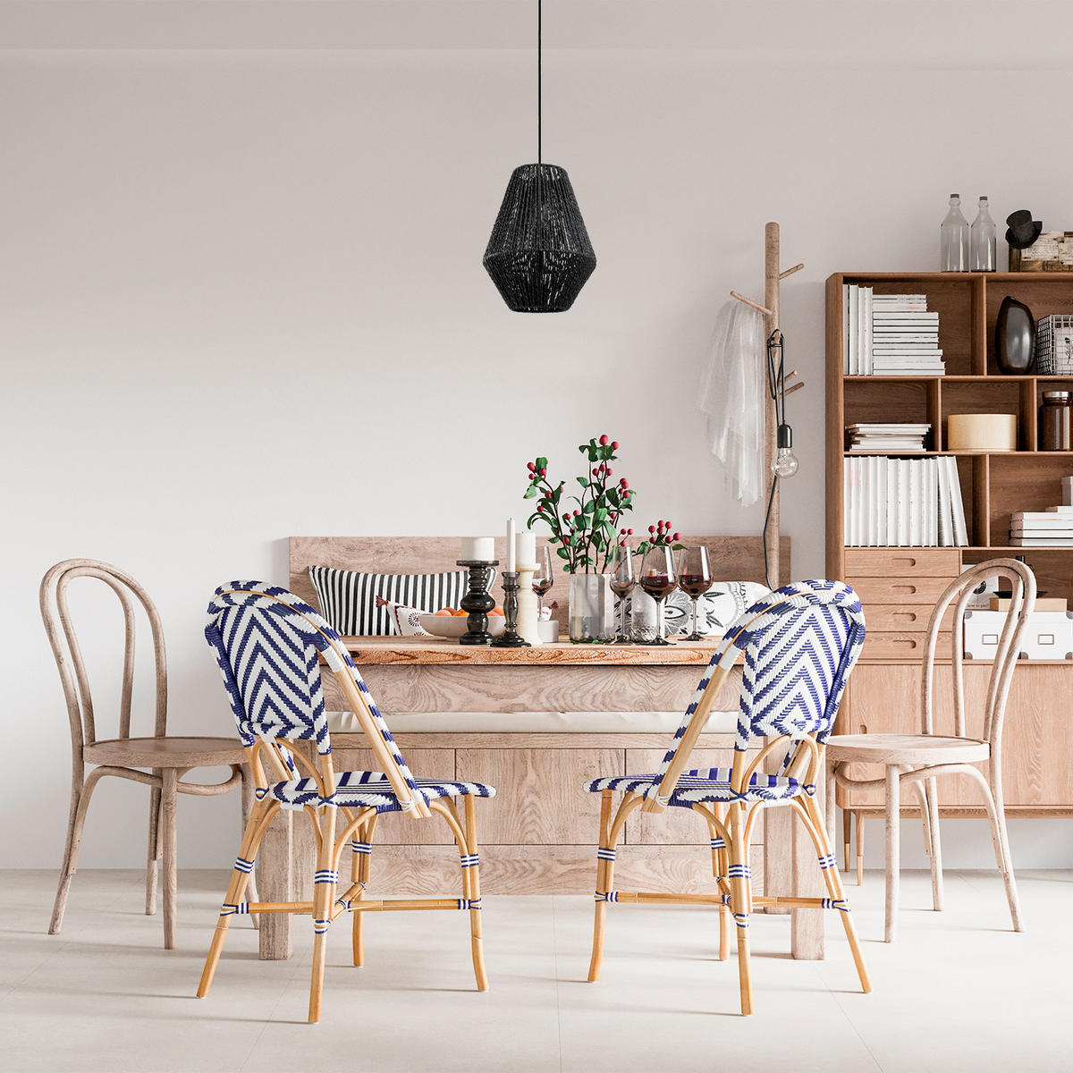 PENDELLEUCHTE Hugo Pd1 Pablo - Schwarz, Metall (30/30/37cm) - Paco Home