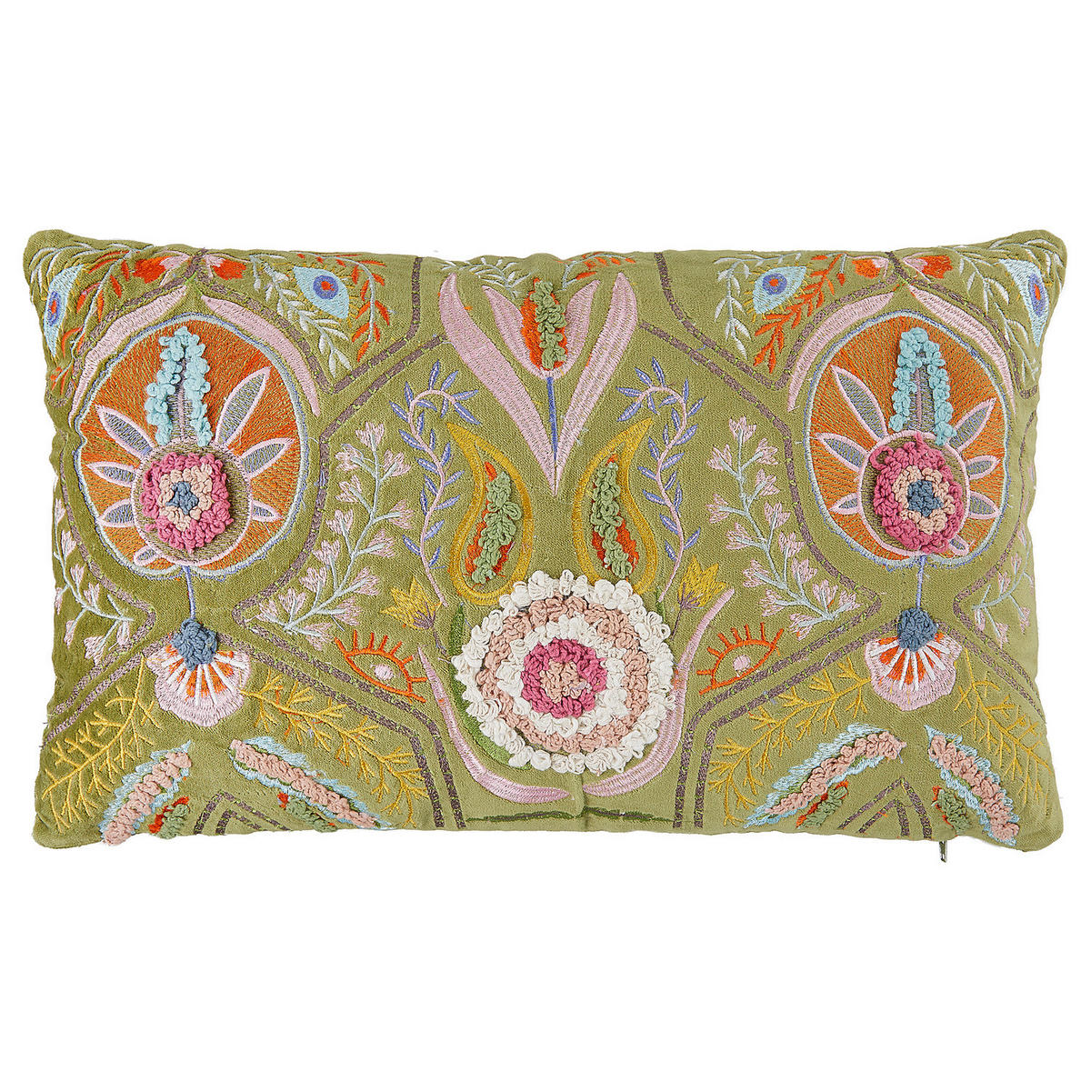 KISSEN Bohemian Floral 50x30 cm - Grün, Textil (50/30cm) - Butlers