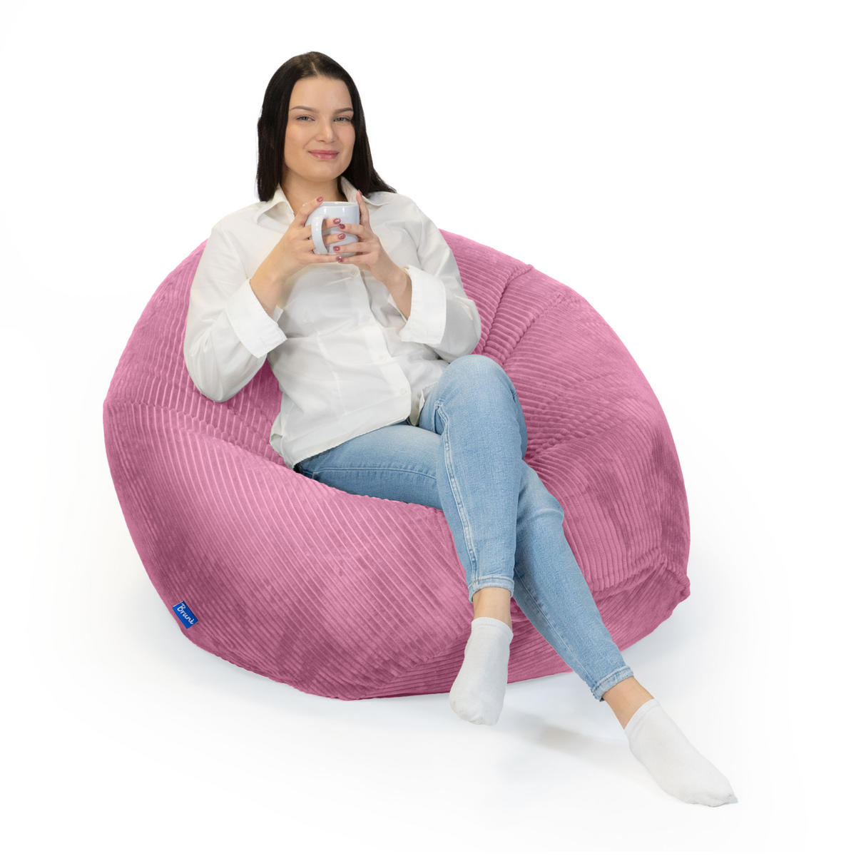 KINDERSITZSACK Classico Cord S rosa - Rosa, Textil (70/60/70cm) - Bruni