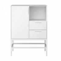 SIDEBOARD Ravn Weiß lackiert 80/42/111 cm - Weiß, Holzwerkstoff (80/111/42cm) - ebuy24