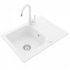 GRANITSPÜLE KKO weiss 600x435mm - Weiß, Holzwerkstoff (43/17/43cm) - roe furniture