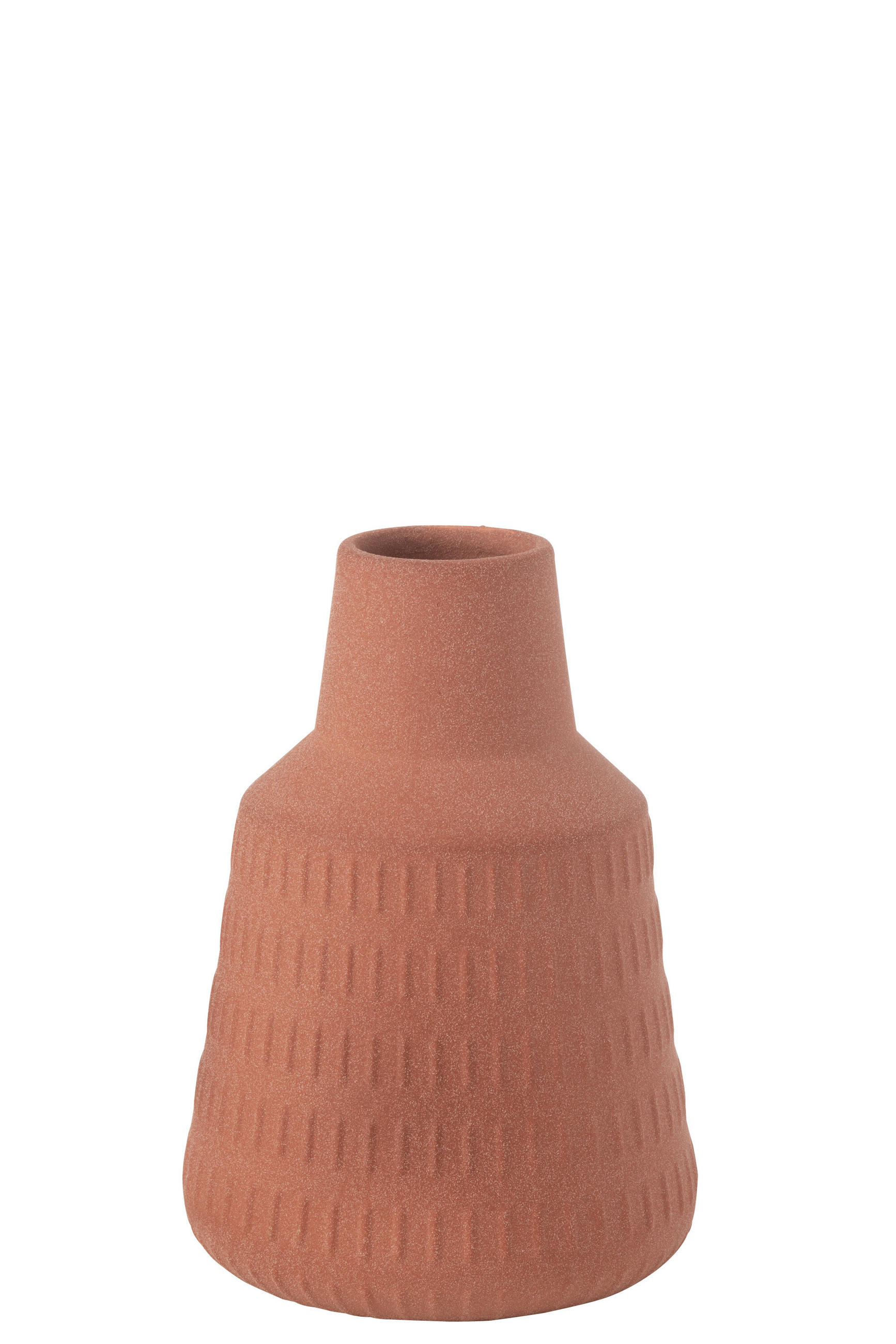 VASE RIA - Porzellan - Orange - Ø 16 cm - Orange, Keramik (23cm) - J-Line