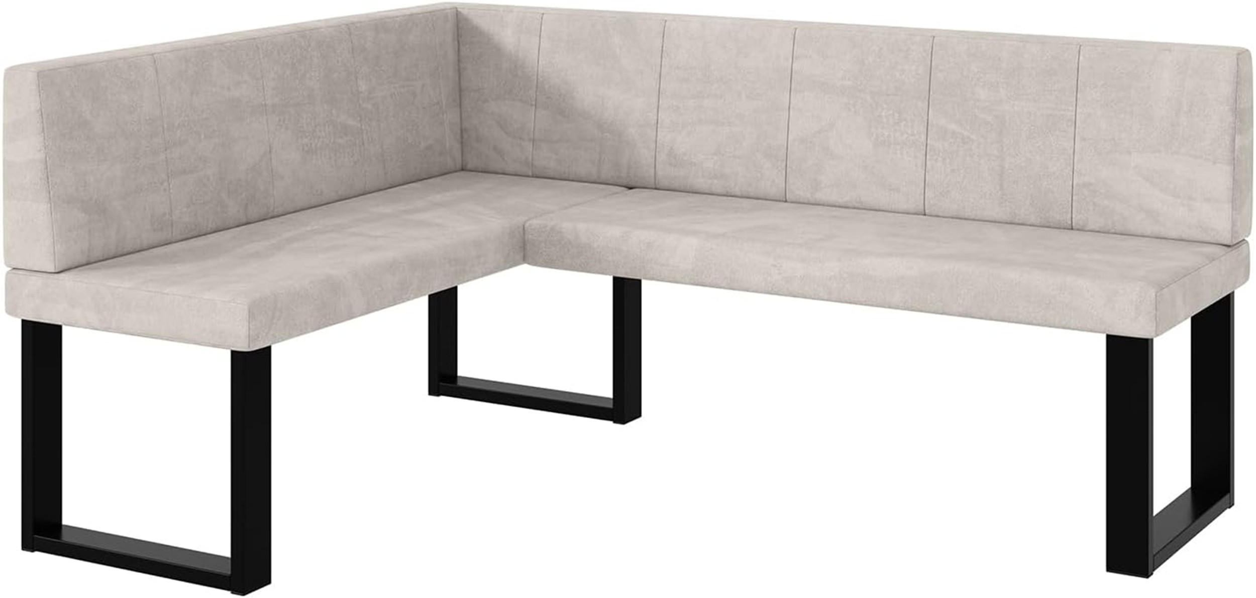 Meblini Eckbank Beige 168x128 cm