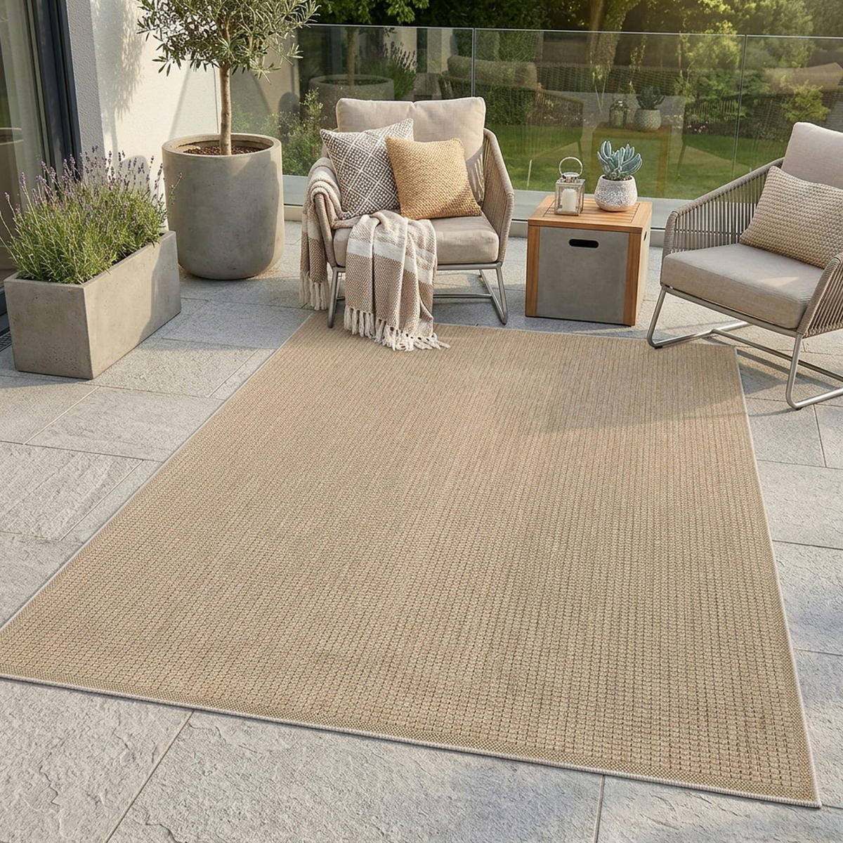 OUTDOOR-TEPPICH 092 Braun Wetterfest 200x290 cm - Braun, Textil (200/290cm) - carpet city