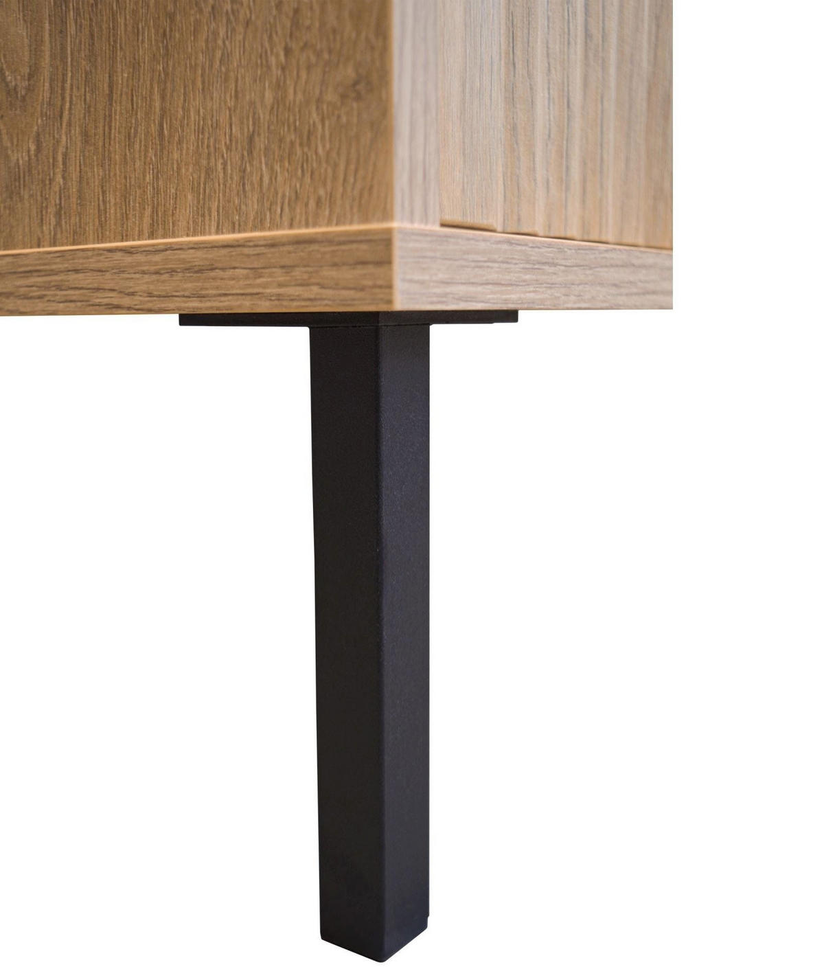 SIDEBOARD Osaka Eichenholzoptik Evoke 100 cm - Eichefarben/Schwarz, Holzwerkstoff/Metall (100.2/100/40cm) - Selsey