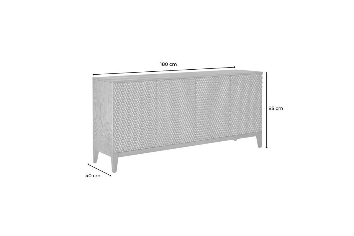 SIDEBOARD COPAS Braun Holz - Braun, Eichenholz/Holz (180/85/40cm) - KAWOLA