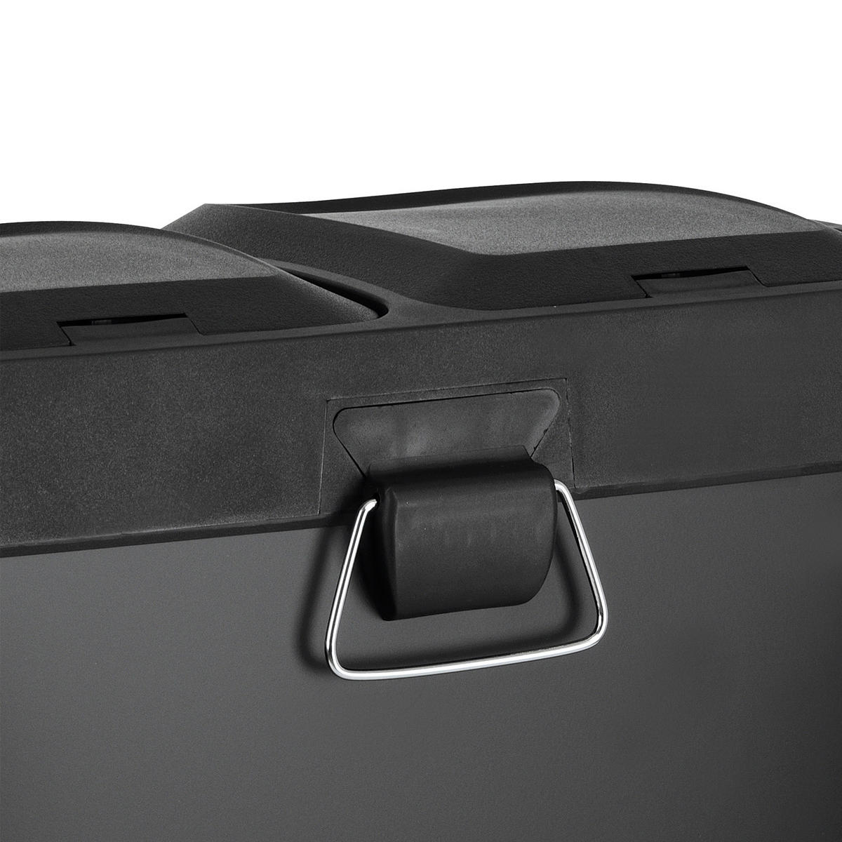 MÜLLEIMER TC2X20 Küchen-Eimer 40Liter Fassungsvermögen 2x20L Abfalleimer 2er-Mülleimer - Schwarz, Metall (40/58/33cm) - SVITA