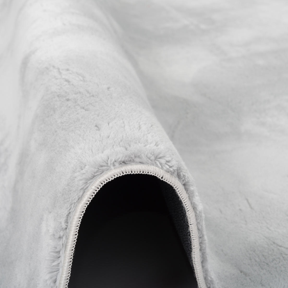 FELLTEPPICH SUPER SOFT PEARL RUND - Grau, Textil (160/160cm) - Pergamon