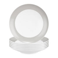 SUPPENTELLER Liberty Pure Colors New Grey ø 23,5 cm 6er Set - Grau, Keramik (23.6cm) - Seltmann Weiden