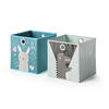 FALTBOX 30 x 30 Blau-Grau 30 x 30 cm 2er Set - Blaugrau, Wellpappe (30/30cm) - Vicco