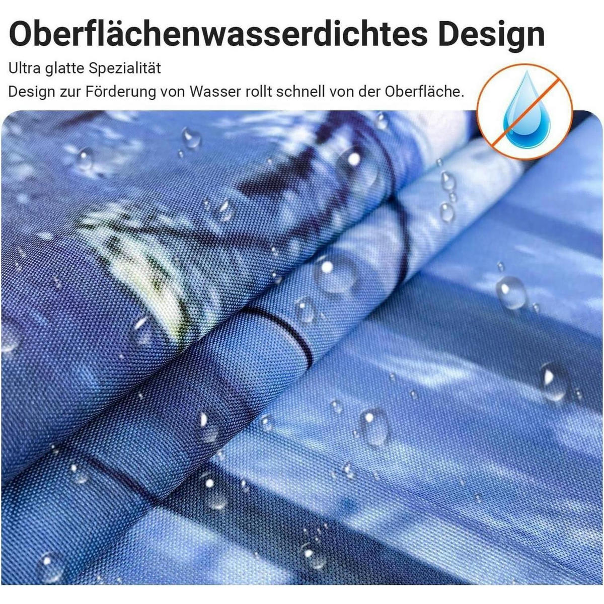 DUSCHVORHANG Sunshine Forest 100 x 200 cm Textil Wasserabweisend Waschbar - Multicolor, Textil (100/200cm)