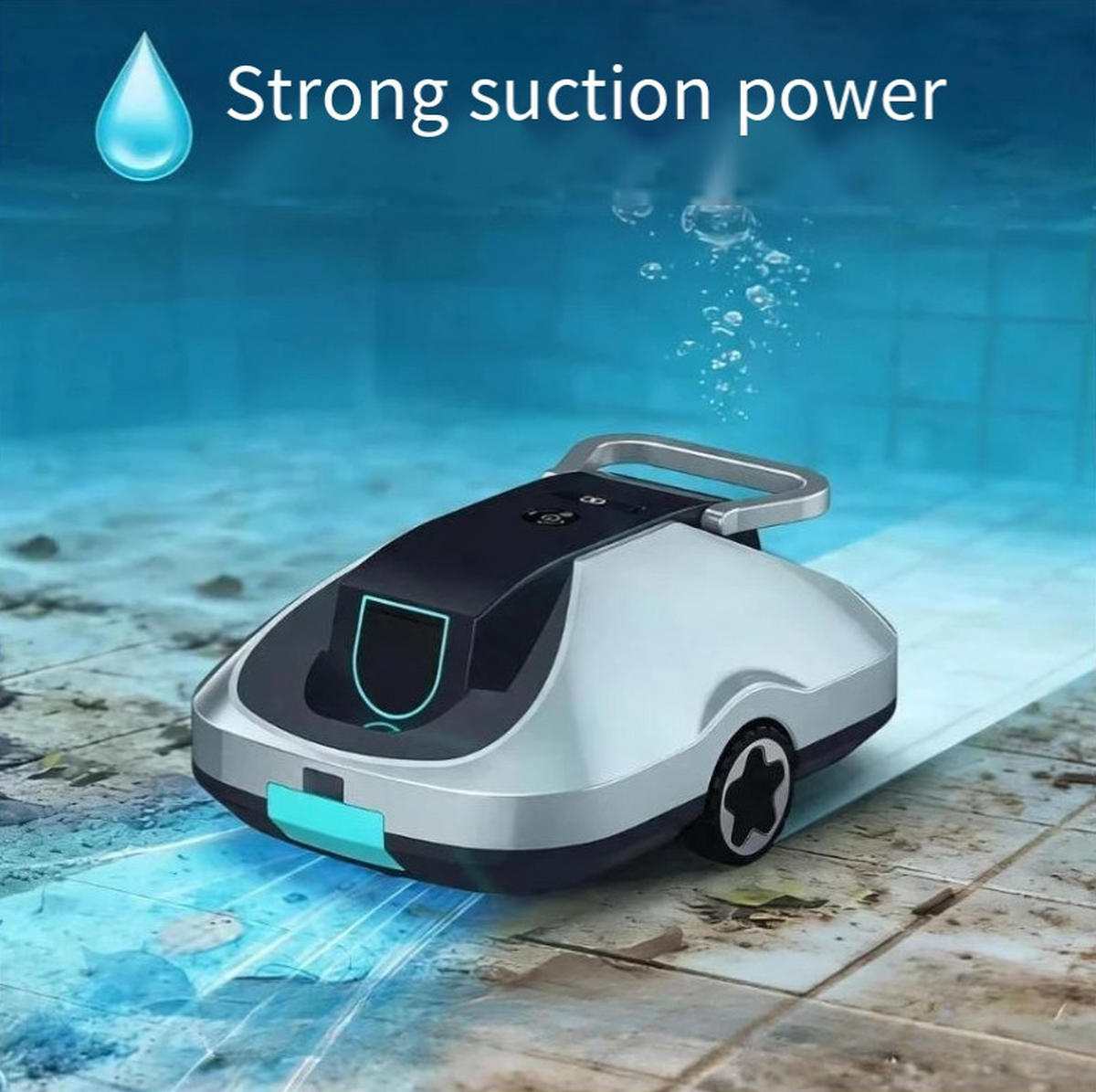 POOLROBOTER, Geeignet Für Flächen Unter 150 m² (EU-Stecker） - Silberfarben, Kunststoff (32.5/19/44cm) - Weltevree