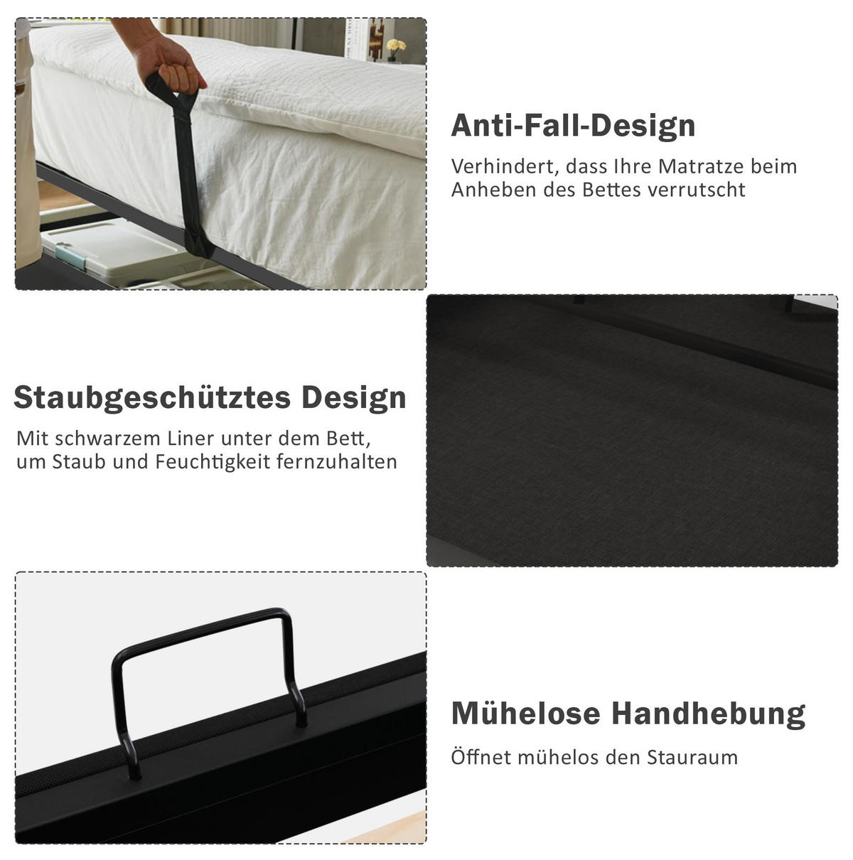 POLSTERBETT 140/200 cm Beige aus Baumwoll-Leinen mit LED-Beleuchtung und Ladefunktion - Beige, Textil (140/200cm) - OKMYHOME