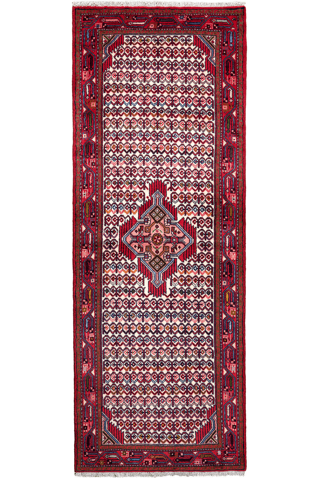 Looma Läufer Beige, Rot 76x210 cm