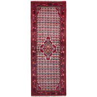 LÄUFER Orient handgeknüpft Assadabad Beige, Rot 210/76 cm Schurwolle - Beige/Rot, Textil (76/210cm) - Looma