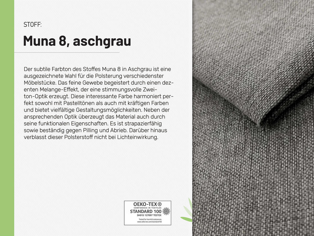 3-SITZER-SCHLAFSOFA ELMA mit Bettfunktion, grau - Grau, Holz (92.5/79/230cm) - Panda Möbel