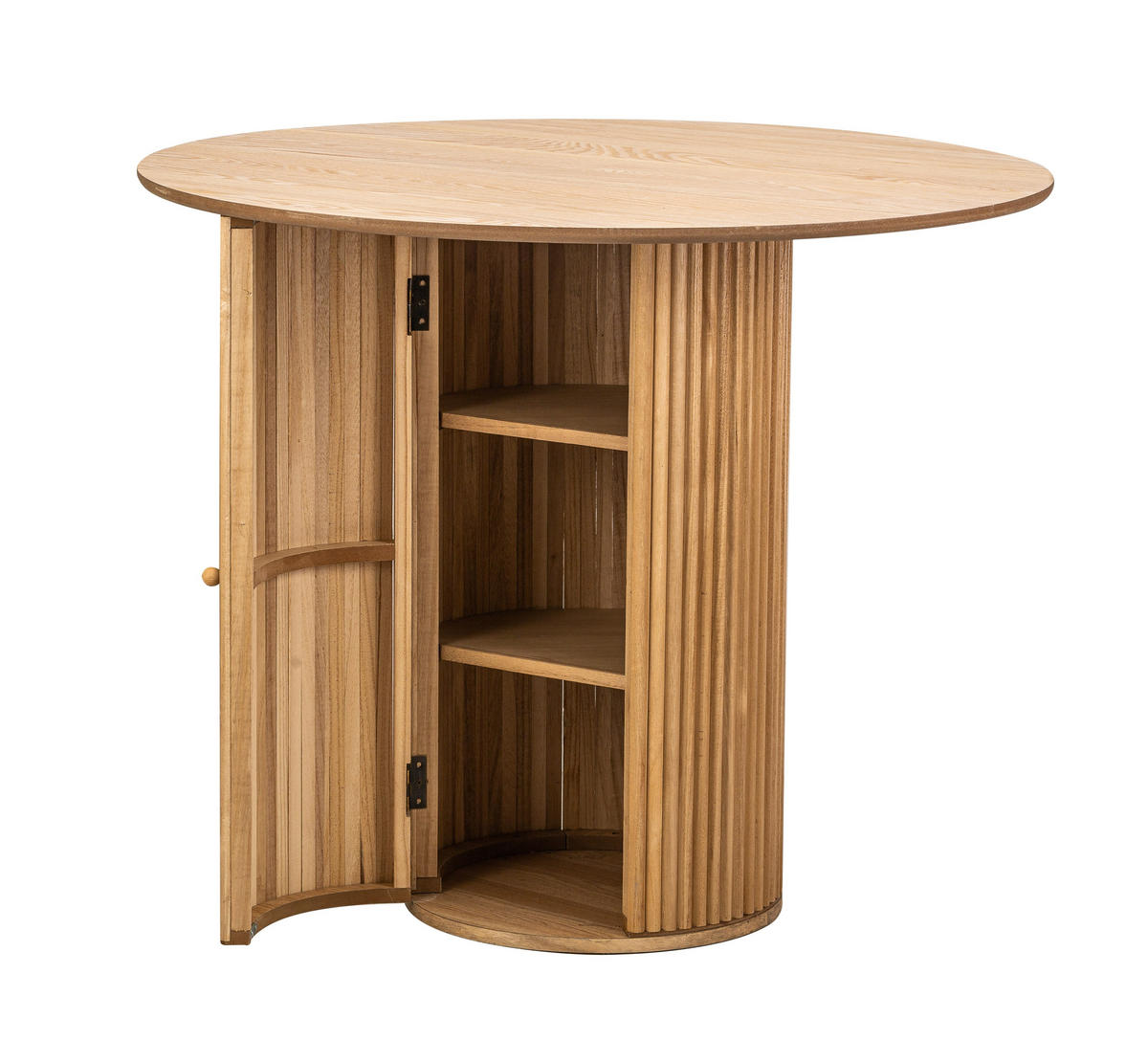 ESSTISCH Rund Braun 90 x 90 x 75 (cm) - Braun, Holz (90/90/75cm) - Nordlys