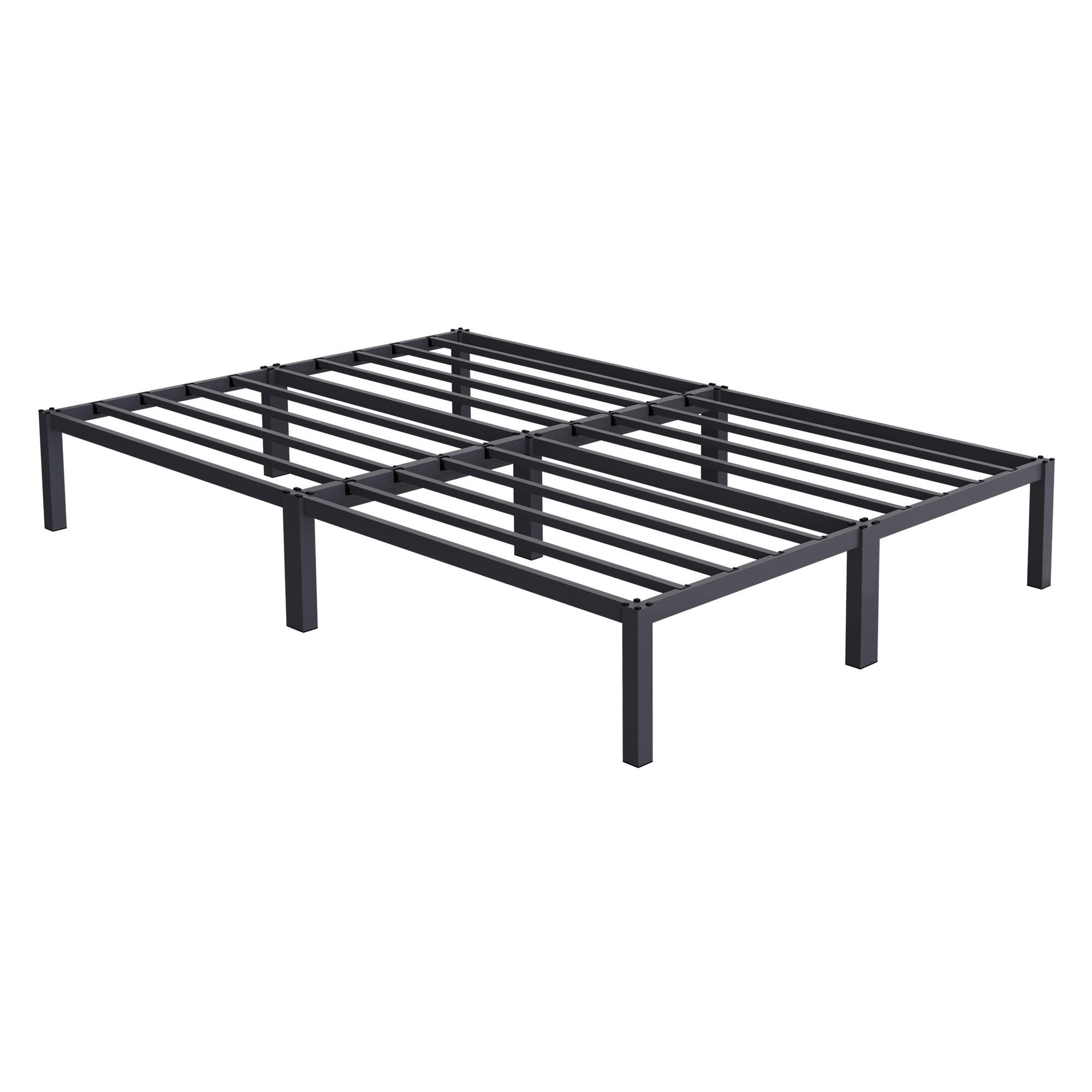 ML-DESIGN KOVOVÁ POSTEL 140x200 cm s roštem v antracitové barvě na ocelovém rámu