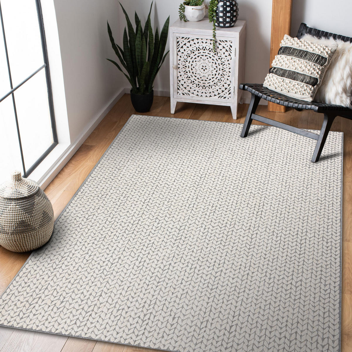 TEPPICH Spring 80/150 cm - Creme, Textil (80/150cm) - rugsX