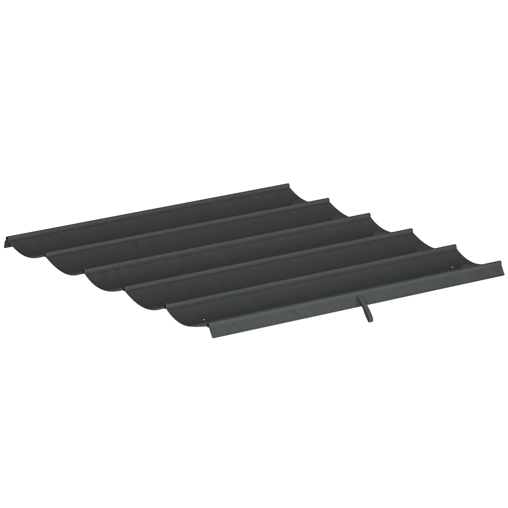 DACH für Pergola DE-12580 250/255 cm Dunkelgrau - Dunkelgrau, Textil (255/6/250cm) - ComfortXL