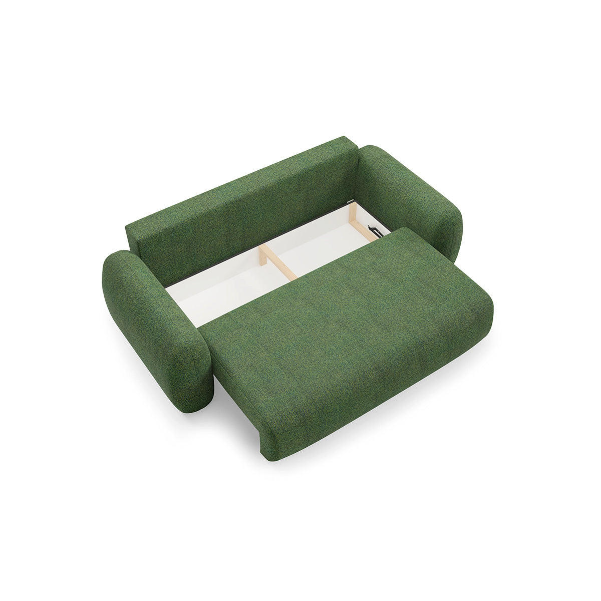 SOFA Carmela 3 Sitzplätze Grün - Grün, Holz (266/95/121cm) - Petits-meubles