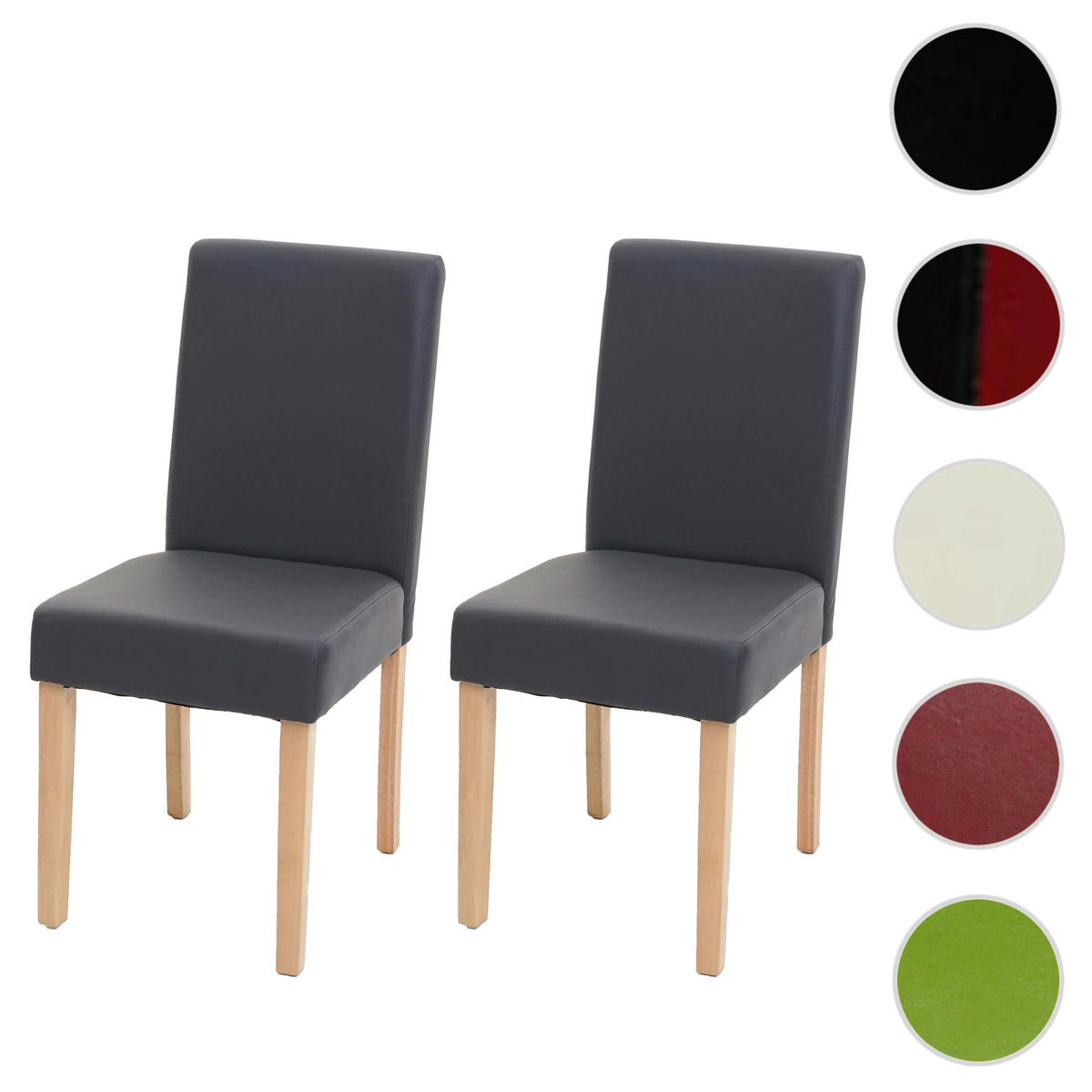 ESSZIMMERSTUHL Grau 2er-Set - Grau, Textil (43/90/56cm) - MCW
