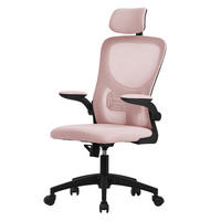 SCHREIBTISCHSTUHL Ergonomic rosa - Pink, Kunststoff (60.5/121/60cm) - ML-DESIGN