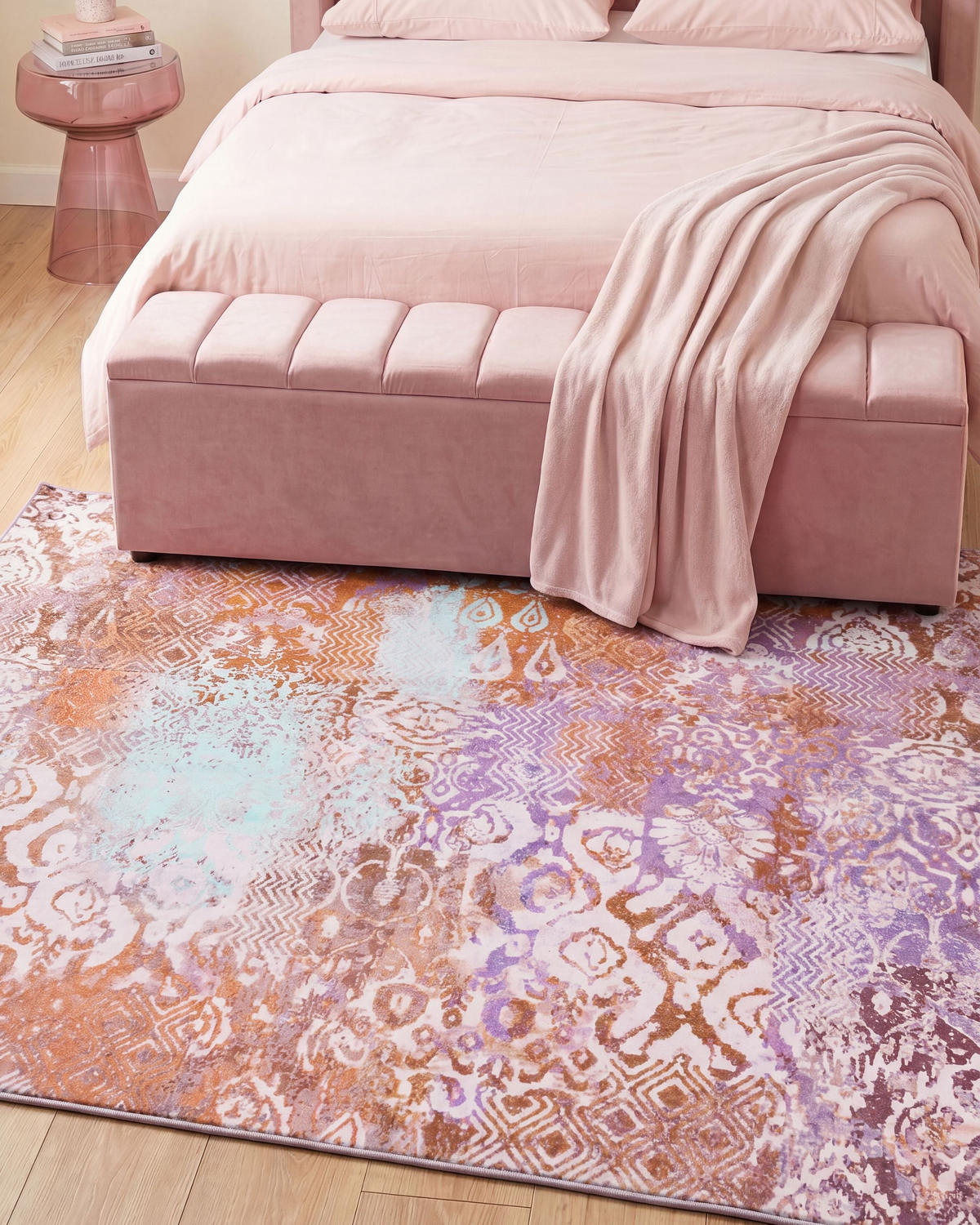 KOBEREC Barevný 160/230 cm Zenvira - různobarevná, textil (160/230cm) - Beliani