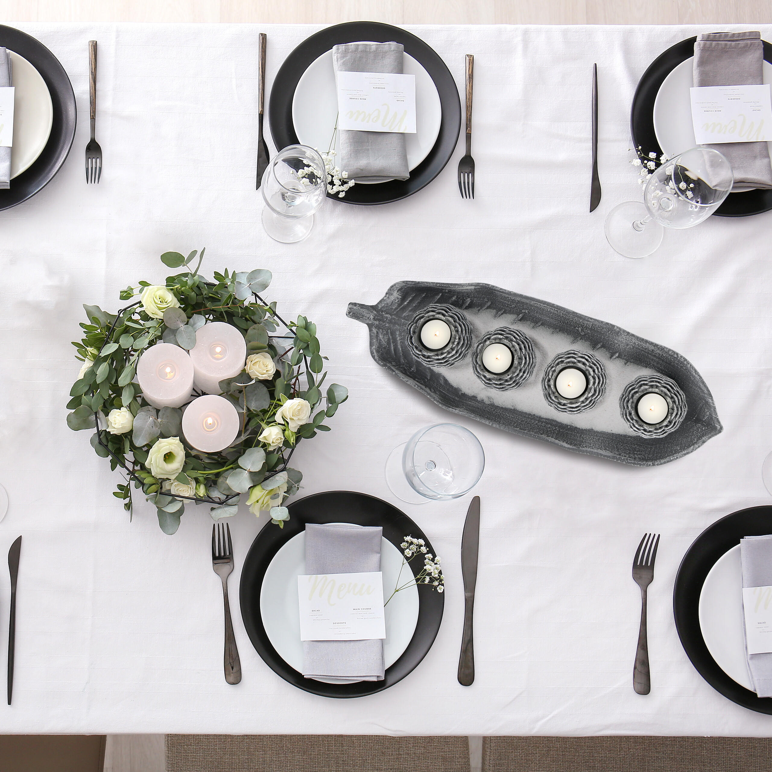 KERZENDEKO - Multicolor, Naturmaterialen/Holzwerkstoff (7.5cm) - Relaxdays