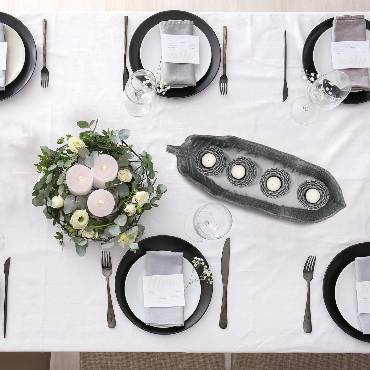 KERZENDEKO - Multicolor, Naturmaterialen/Holzwerkstoff (7.5cm) - Relaxdays