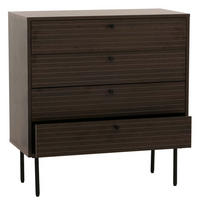 KOMMODE Dunkelbraun - Dunkelbraun, Holz (40/80/85cm) - MCW