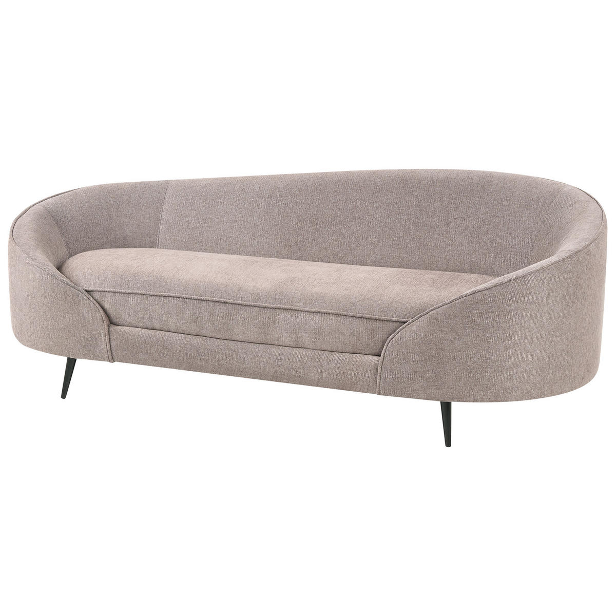 POHOVKA 2-místná Látka Hnědá Savar - černá/hnědá, textil (183/69/84cm) - Beliani