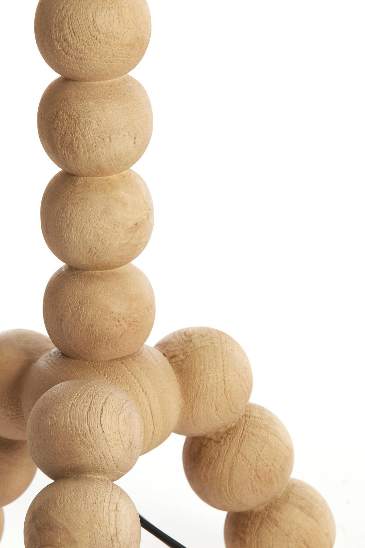 LAMPENFUSS Veglio Braun Ø20/40 cm - Hellbraun, Holz (20/20/40cm) - Light & Living