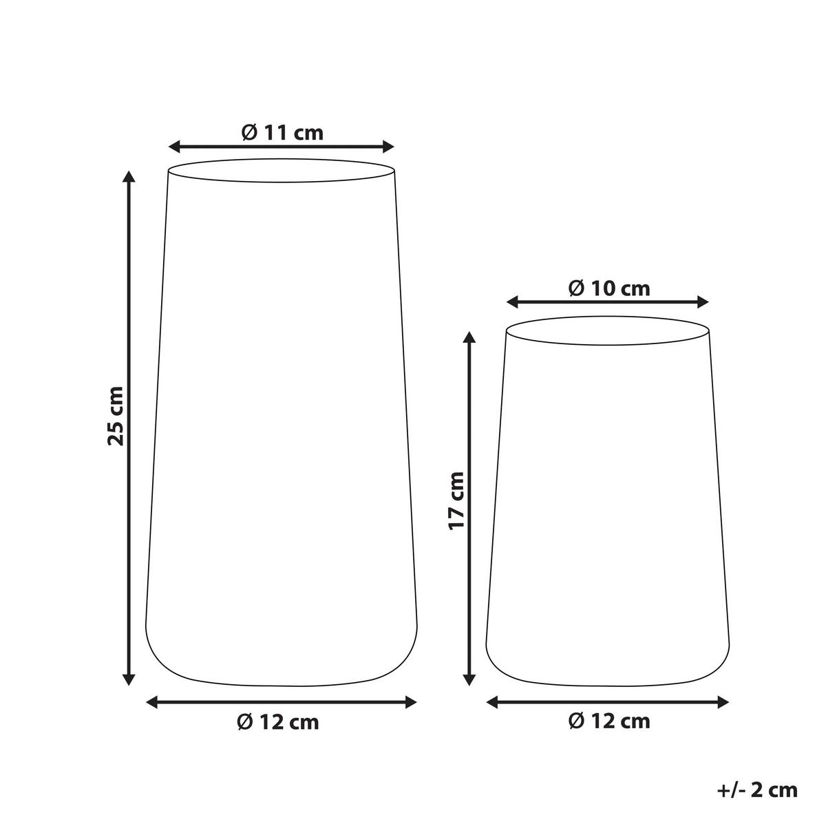 DEKOVASE Glas transparent Kulche - Transparent, Glas (25cm) - Beliani