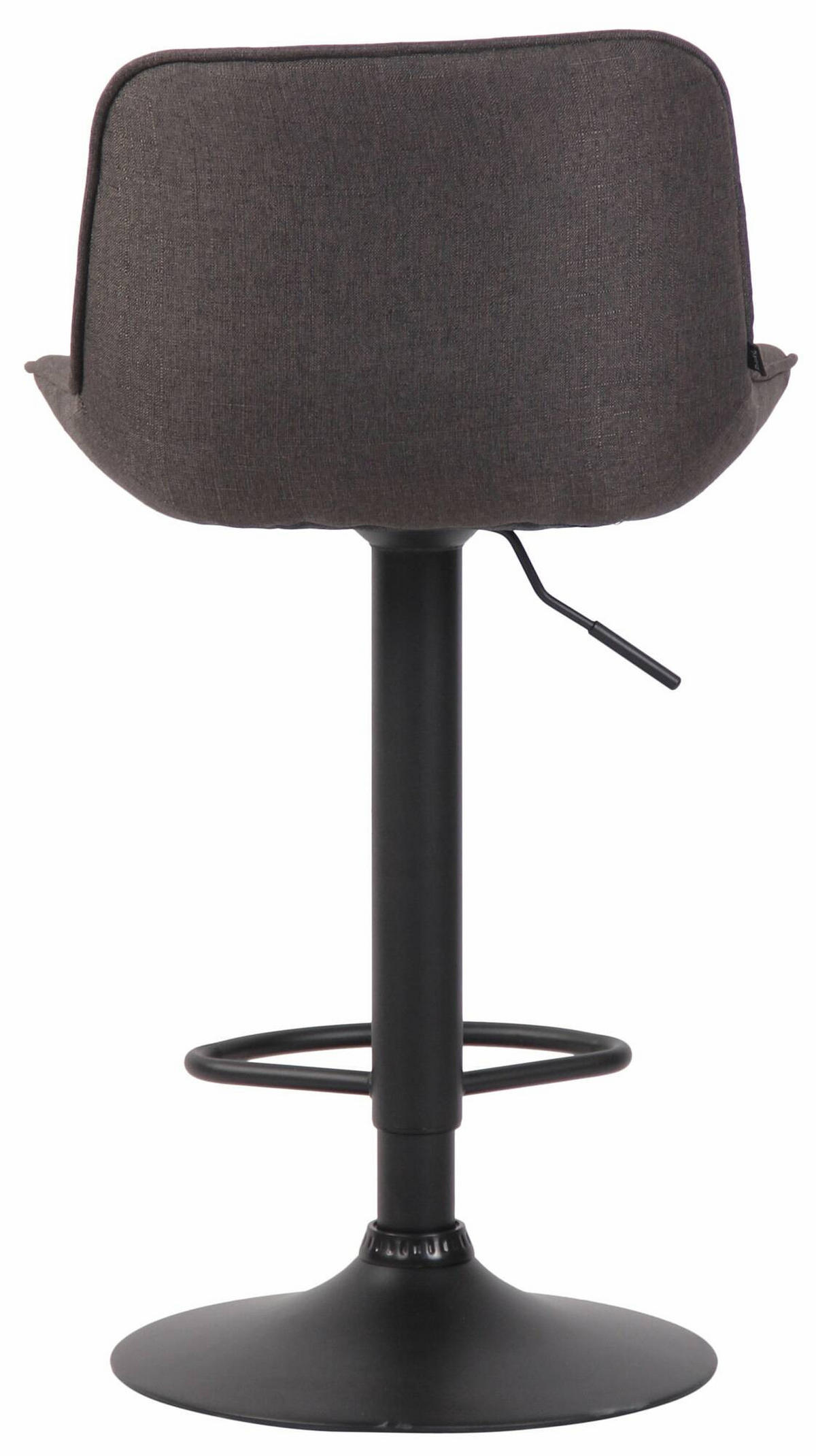BARHOCKER 2er Set Stoff dunkelgrau - Dunkelgrau/Schwarz, Textil/Metall (50/86/50cm) - CLP