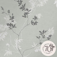 VLIESTAPETE Mari Mineral Grün | Grün Grau | Pflanzen | 10mx52cm - Grün, Papier/Kunststoff (52/1000cm) - LAURA ASHLEY