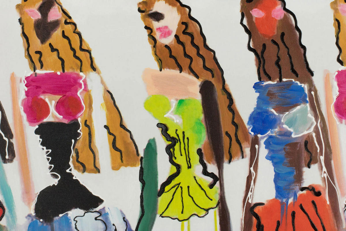 ACRYLBILD HANDGEMALT 90/60 cm - Multicolor, Holz/Textil (90/60cm) - KUNSTLOFT