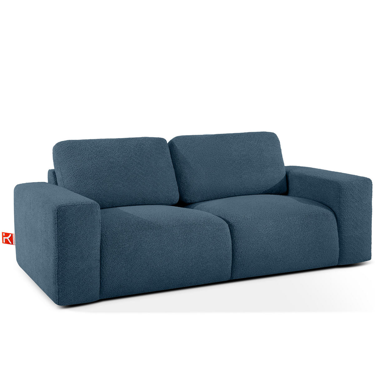 2-SITZER SOFA ZUCCO, Dunkelblau - Dunkelblau, Holz/Holzwerkstoff (212/85/100cm) - KONSIMO®