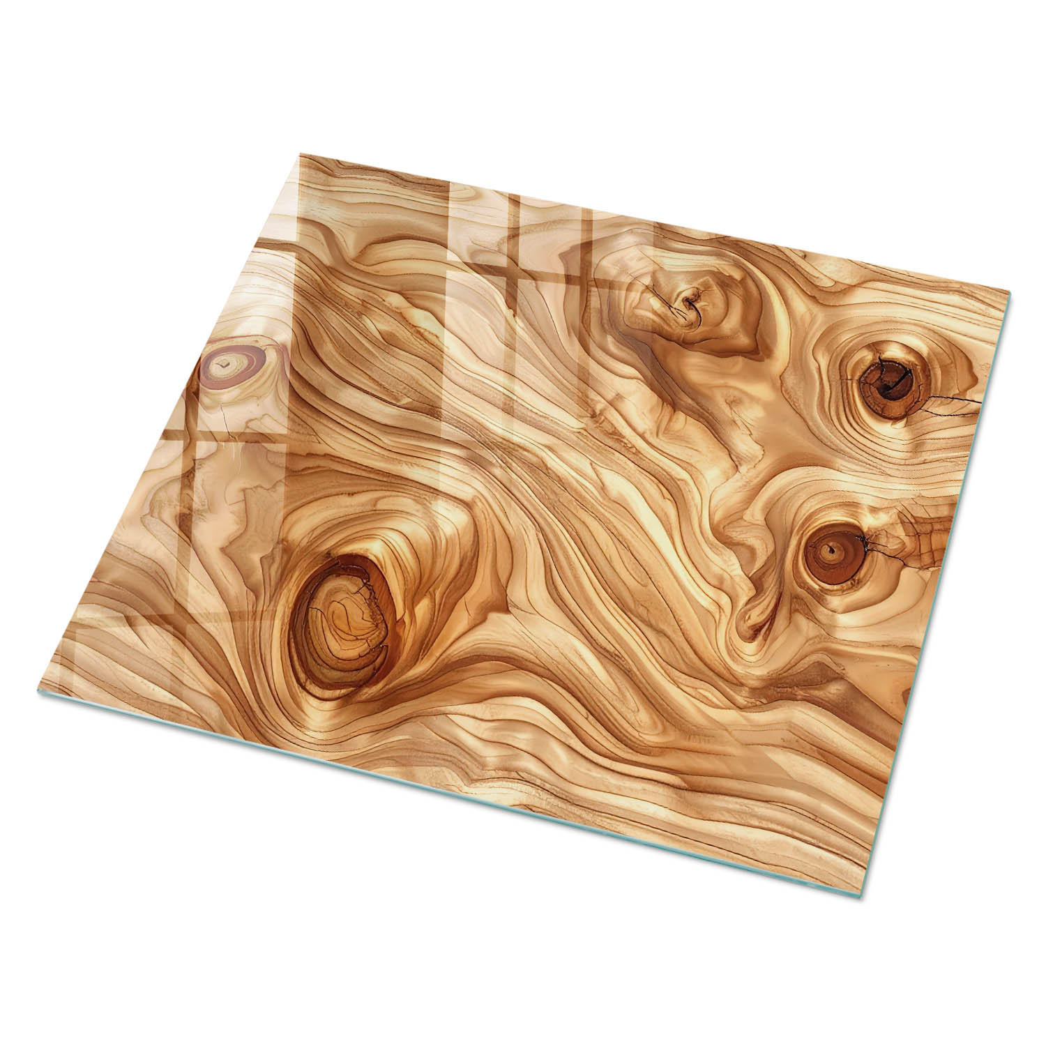 ArtPrintCave Glasplatte Creme 80x60x0.4 cm