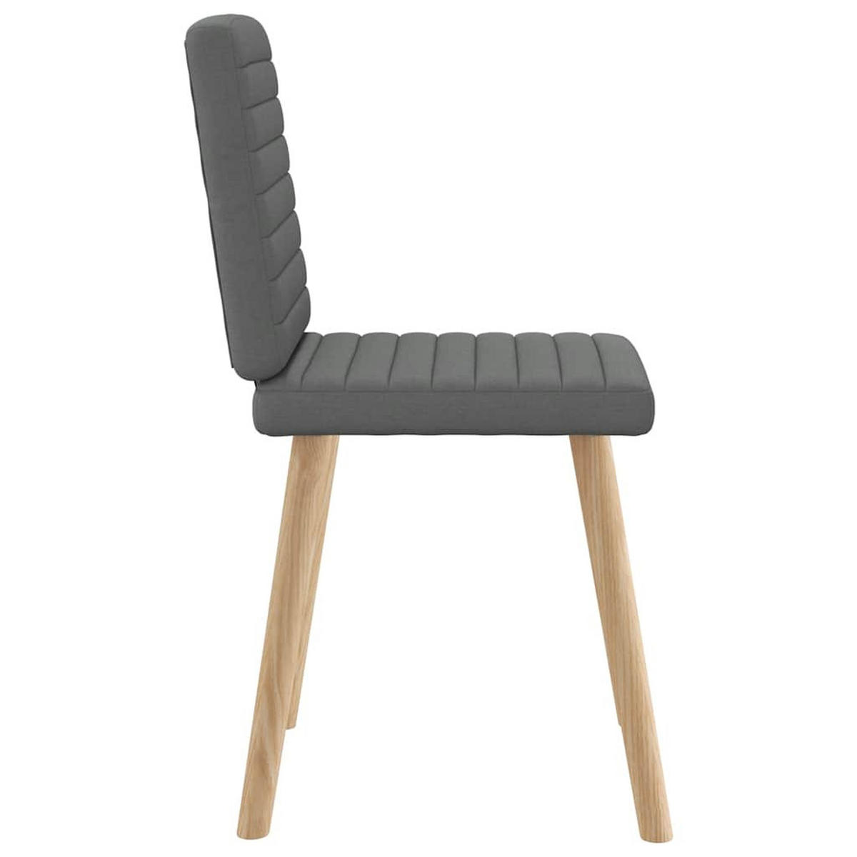 ESSZIMMERSTÜHLE 2 Stk. Dunkelgrau Stoff 45*54*86cm - Dunkelgrau, Metall (45/86/54cm) - ZMH