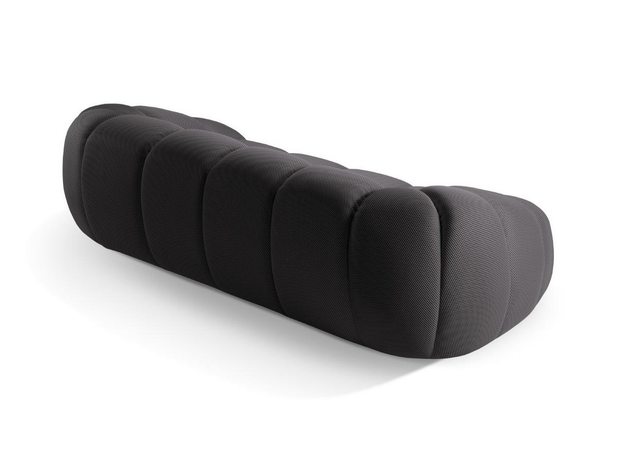 SOFA Diana aus 3D-Stoff Expresso 3 Sitzplätze - Graubraun, Textil (114/72/234cm) - Micadoni