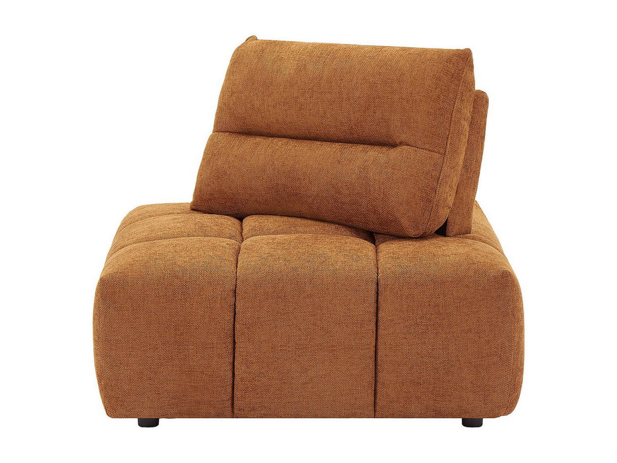 SESSEL mit gerader Rückenlehne - 1 -Sitzer - Polyester - terracotta - APOLIU - Braun, Textil (113/93/113cm) - Vente-Unique