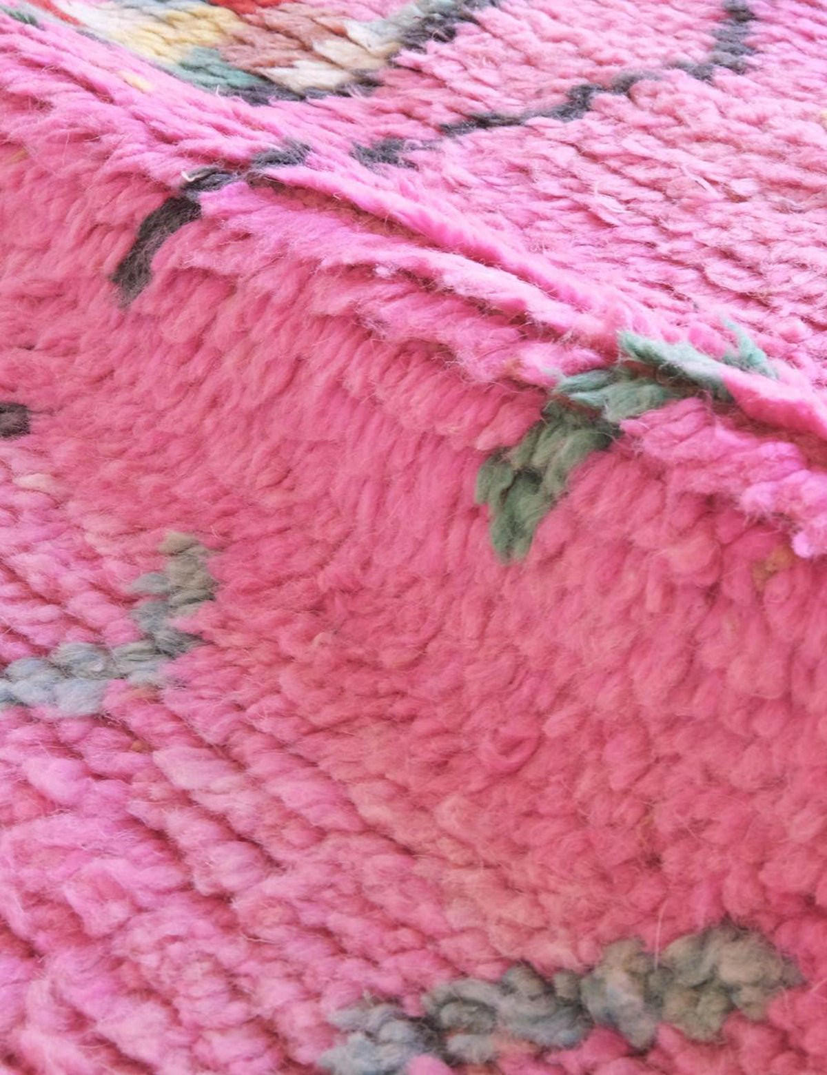BERBERTEPPICH aus reiner Wolle 171x 261 cm - Pink, Naturmaterialien (171/261cm) - AFK Living