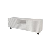 LOWBOARD ZENO-S 140x50x41 cm - Weiß - Schwarz/Weiß, Holzwerkstoff (140/50/41cm) - ALTDECOR