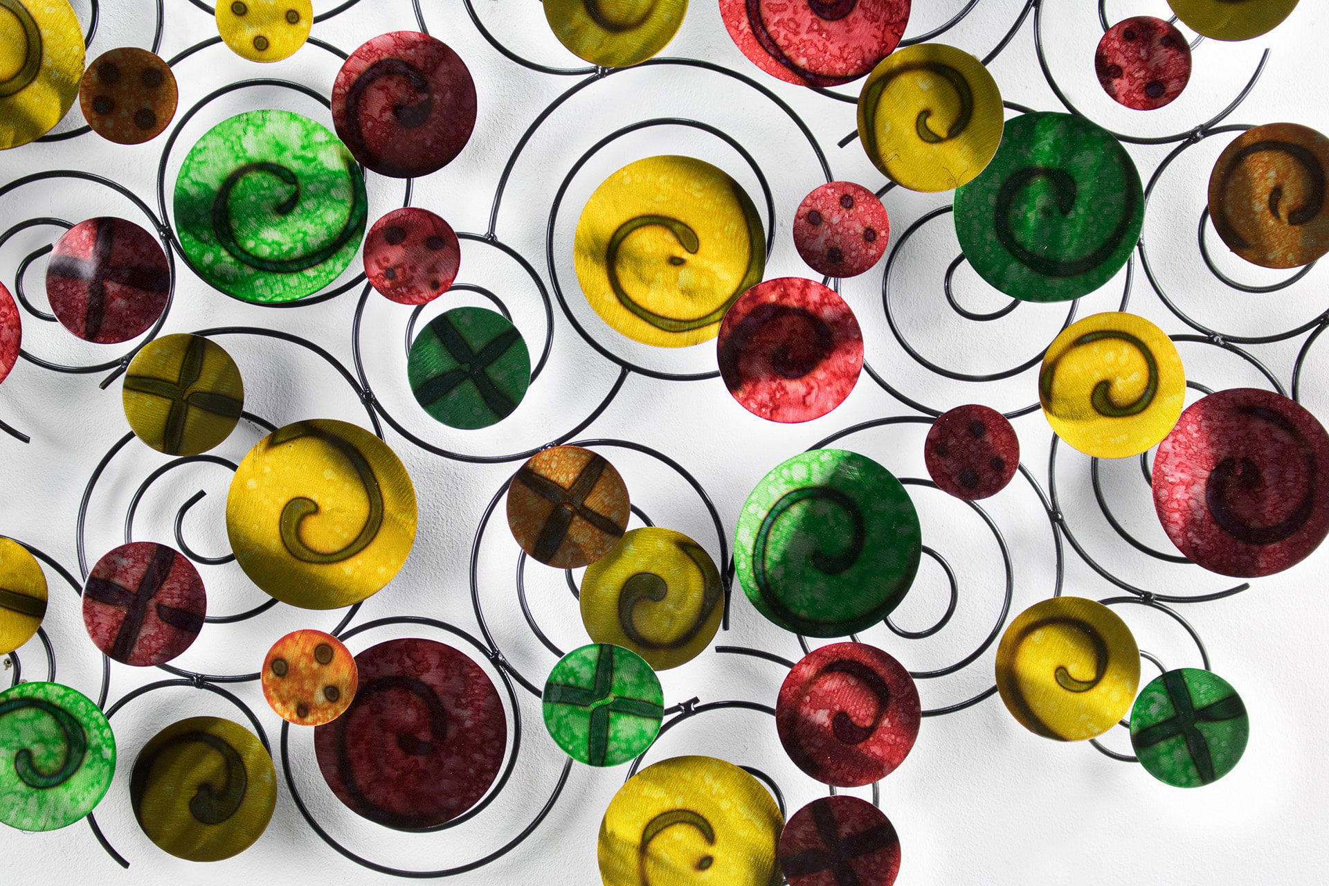 WANDDEKO Bunt 115/71 cm - Multicolor, Metall (3.6/71/8cm) - KUNSTLOFT