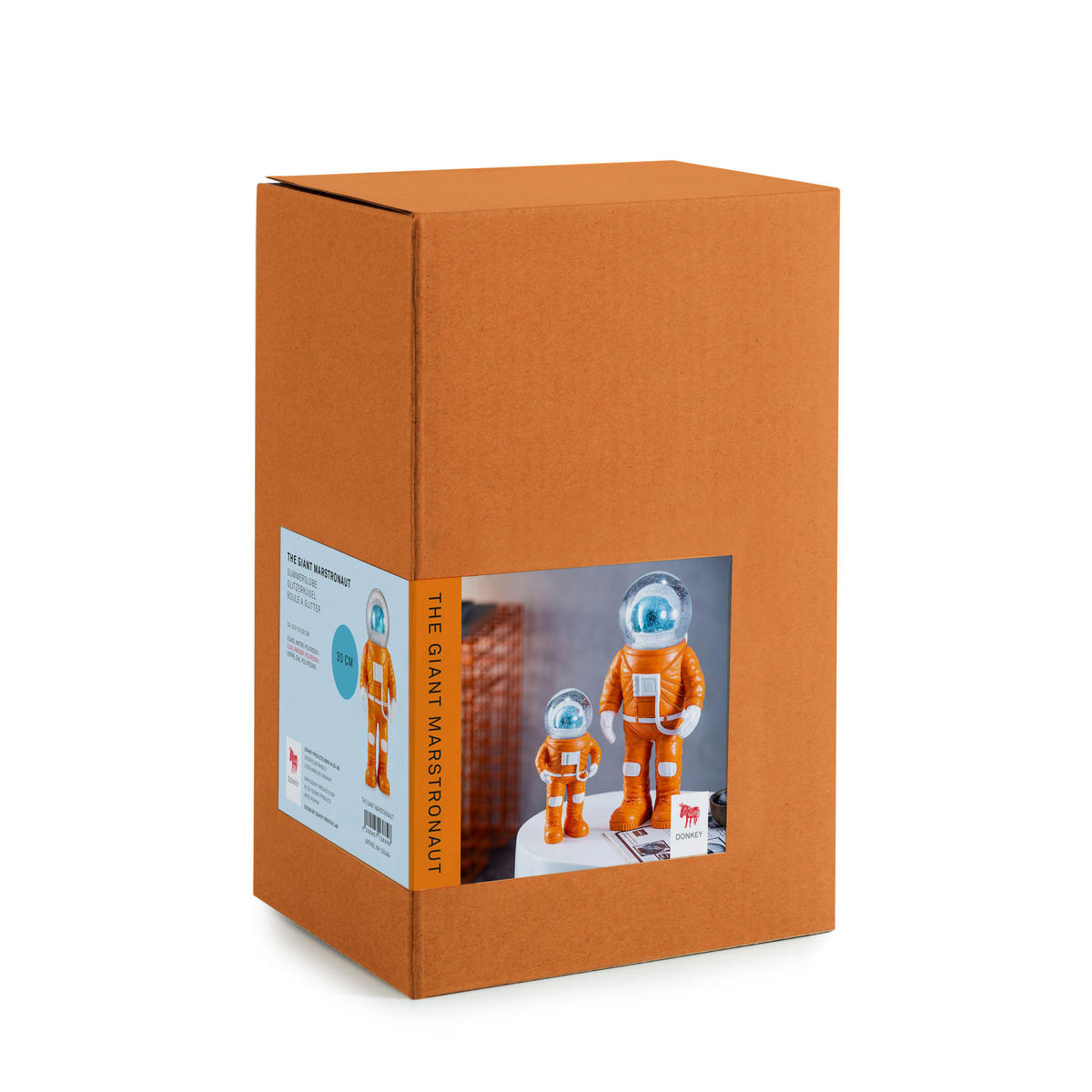 SCHNEEKUGEL Summerglobe Marstronaut, Polyresin, Glas, Orange, 30 cm - Orange, Kunststoff (16/30/16cm) - Donkey Products